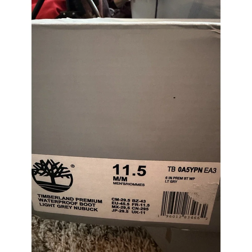 New in Box Men's Timberland 50th Anniversary Premium Boot TB0A5YPNEA3 Gray